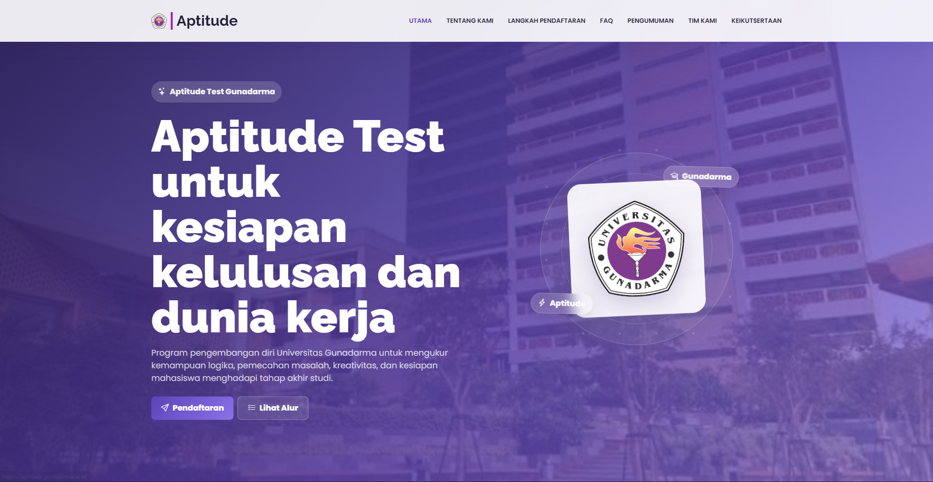 Website Aptitude Gunadarma